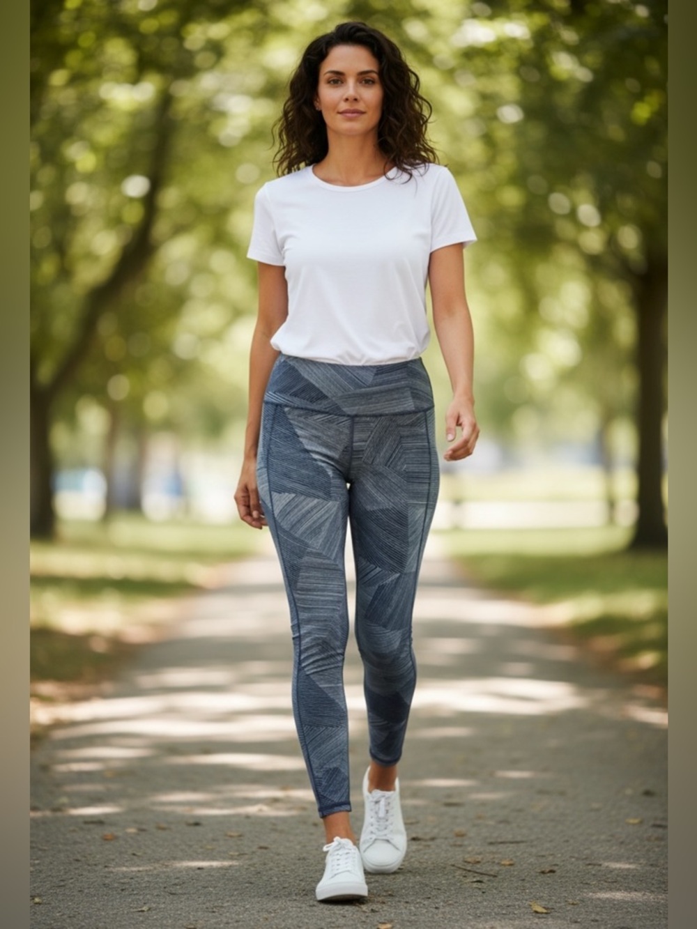 lululemon athletica Navy and White Striped Run Shortie